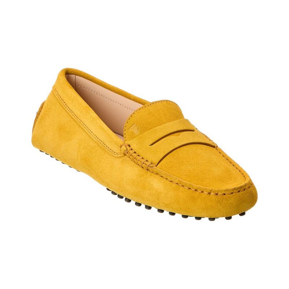 Tod's Gommino Suede Loafer, Yellow